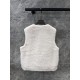 Valentino, new butterfly nail bead fur integrated vest jacket with eco-friendly fur fabric, butterfly finished sewing