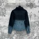 Louis Vuitton, LV autumn and winter vintage denim jacket, gradient color, 100% washed cotton, embroidered logo, complete packaging box, invoice